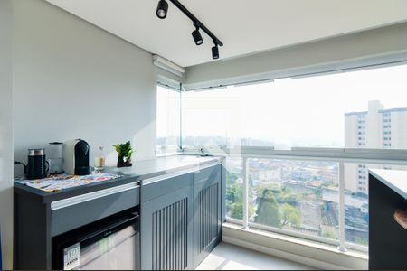 Varanda da Sala de apartamento à venda com 2 quartos, 55m² em Vila Galvão, Guarulhos