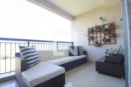 Sala - Varanda de apartamento à venda com 4 quartos, 166m² em Barra Olímpica, Rio de Janeiro