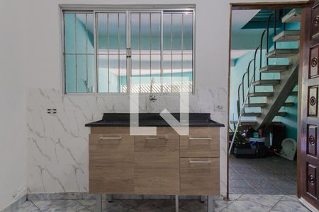 Sala/Cozinha de casa para alugar com 1 quarto, 30m² em Jardim Araguaia, Mauá