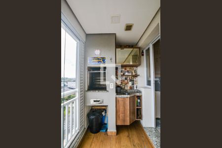 Varanda da Sala de apartamento para alugar com 2 quartos, 57m² em Vila Homero Thon, Santo André