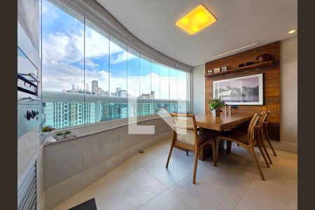 Varanda gourmet  de apartamento à venda com 3 quartos, 102m² em Santo Agostinho, Belo Horizonte