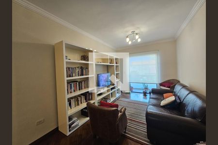 Sala  de apartamento à venda com 3 quartos, 99m² em Vila Alzira, Santo André