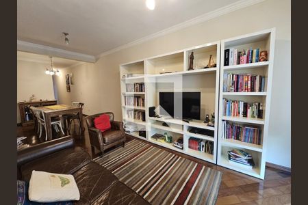 Sala  de apartamento à venda com 3 quartos, 99m² em Vila Alzira, Santo André