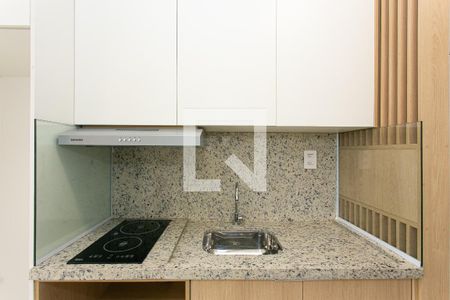 Cozinha de kitnet/studio para alugar com 1 quarto, 26m² em Penha de França, São Paulo