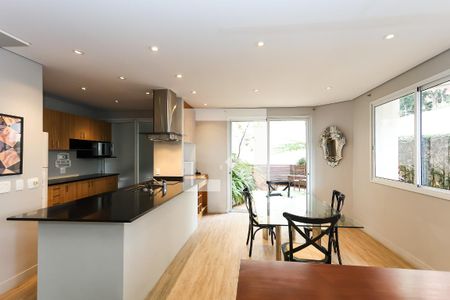 Sala  de apartamento para alugar com 1 quarto, 130m² em Vila Morumbi, São Paulo