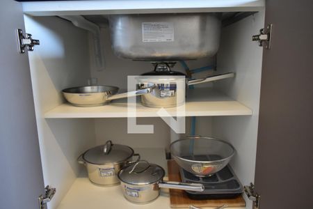Sala/Cozinha de apartamento à venda com 1 quarto, 47m² em Vila Clementino, São Paulo