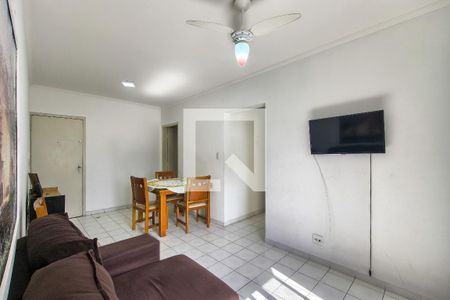 Sala de apartamento para alugar com 1 quarto, 50m² em Guilhermina, Praia Grande