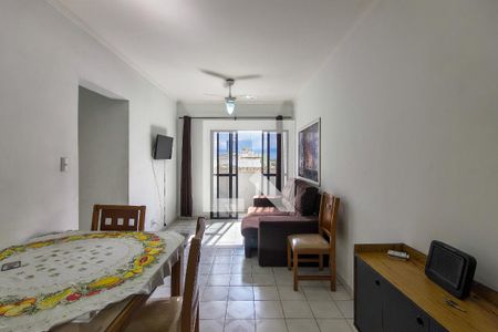 Sala  de apartamento para alugar com 1 quarto, 50m² em Guilhermina, Praia Grande