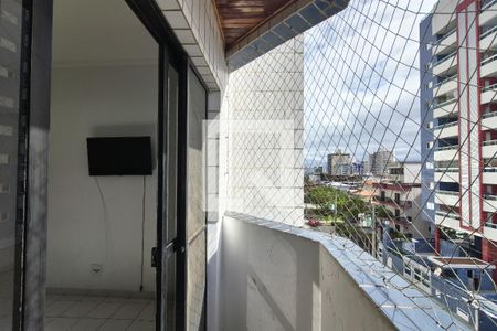 Sacada  de apartamento para alugar com 1 quarto, 50m² em Guilhermina, Praia Grande