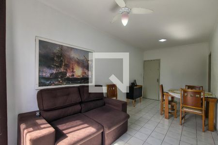 Sala de apartamento para alugar com 1 quarto, 50m² em Guilhermina, Praia Grande