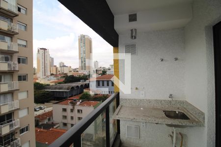 Sala / Cozinha - Varanda de apartamento para alugar com 1 quarto, 25m² em Vila Dom Pedro Ii, São Paulo