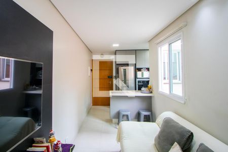 Sala de apartamento à venda com 2 quartos, 100m² em Vila Valparaíso, Santo André