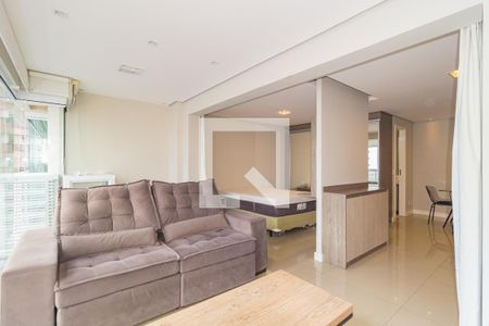 Varanda/Sala de Estar de apartamento para alugar com 1 quarto, 54m² em Vila Regente Feijó, São Paulo