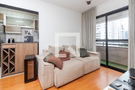 Sala de apartamento para alugar com 2 quartos, 48m² em Cidade Monções, São Paulo