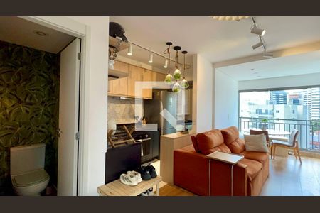 Sala de apartamento à venda com 1 quarto, 47m² em Vila Anglo Brasileira, São Paulo