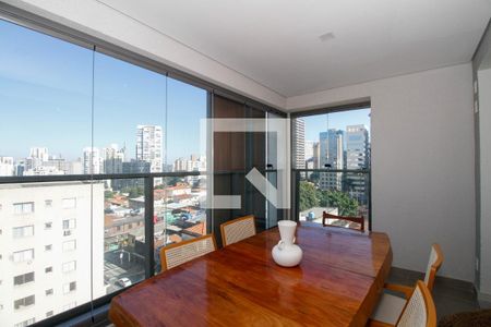 Varanda da Sala e Cozinha de apartamento à venda com 2 quartos, 85m² em Pinheiros, São Paulo