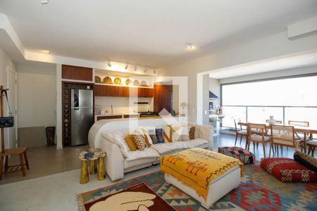 Sala e Cozinha de apartamento à venda com 2 quartos, 85m² em Pinheiros, São Paulo