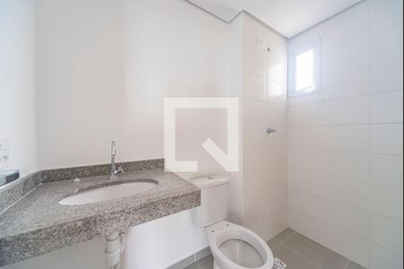 Banheiro  de apartamento à venda com 2 quartos, 46m² em Vila Curuçá, Santo André