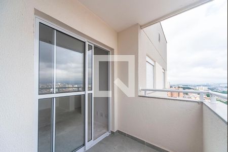 Varanda da Sala de apartamento à venda com 2 quartos, 46m² em Vila Curuçá, Santo André