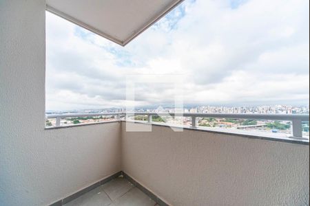 Varanda da Sala de apartamento à venda com 2 quartos, 46m² em Vila Curuçá, Santo André