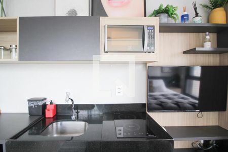 Cozinha de kitnet/studio para alugar com 1 quarto, 29m² em Vila Olímpia, São Paulo