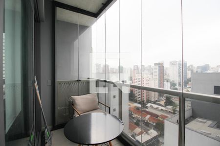 Varanda de kitnet/studio para alugar com 1 quarto, 29m² em Vila Olímpia, São Paulo