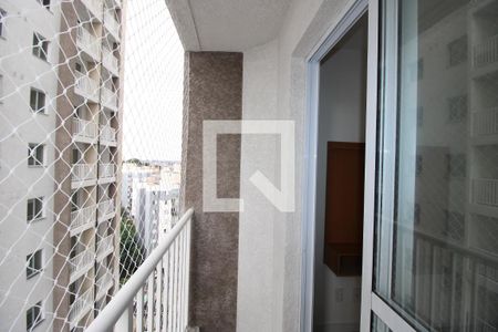 Sala / Cozinha - Varanda de apartamento para alugar com 1 quarto, 26m² em Parada Xv de Novembro, São Paulo