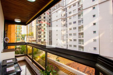 Varanda da sala de estar de apartamento à venda com 4 quartos, 312m² em Jardim, Santo André