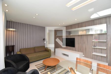 Sala/Cozinha de apartamento à venda com 1 quarto, 57m² em Bigorrilho, Curitiba