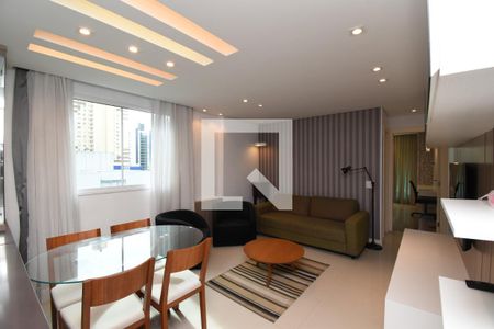 Sala/Cozinha de apartamento à venda com 1 quarto, 57m² em Bigorrilho, Curitiba