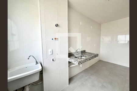Cozinha e Área de Serviço de apartamento para alugar com 2 quartos, 47m² em Tijuca, Belo Horizonte