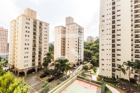 Vista da Varanda de apartamento à venda com 1 quarto, 50m² em Alphaville Industrial, Barueri