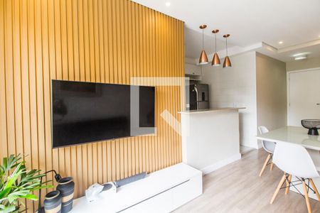 Sala  de apartamento à venda com 1 quarto, 50m² em Alphaville Industrial, Barueri