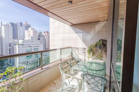 Varanda da Sala de apartamento à venda com 4 quartos, 160m² em Funcionários, Belo Horizonte