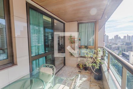 Varanda da Sala de apartamento à venda com 4 quartos, 160m² em Funcionários, Belo Horizonte