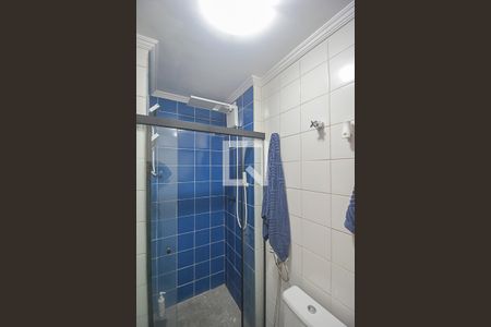 Banheiro de apartamento à venda com 1 quarto, 40m² em Jardim Tres Marias, São Bernardo do Campo