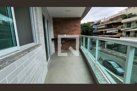 Varanda  de apartamento à venda com 3 quartos, 80m² em Recreio dos Bandeirantes, Rio de Janeiro