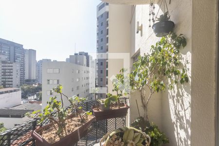Varanda da Sala de apartamento à venda com 4 quartos, 100m² em Indianópolis, São Paulo