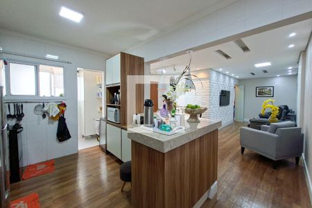 Cozinha/sala de apartamento para alugar com 3 quartos, 116m² em Guilhermina, Praia Grande