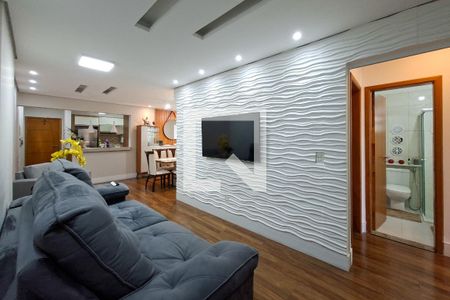 Sala de apartamento para alugar com 3 quartos, 116m² em Guilhermina, Praia Grande