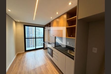 Sala/Cozinha de apartamento para alugar com 1 quarto, 38m² em Campo Belo, São Paulo