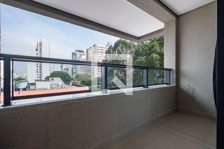 Sala/Cozinha - Varanda de apartamento para alugar com 1 quarto, 30m² em Jardins, São Paulo