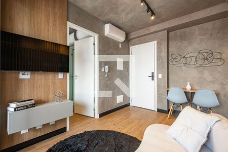 Sala/Cozinha de apartamento para alugar com 1 quarto, 30m² em Jardins, São Paulo