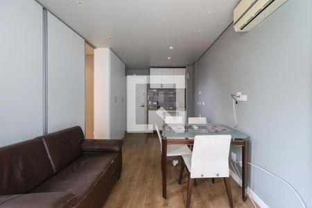 Sala de apartamento para alugar com 1 quarto, 31m² em Panamby, São Paulo
