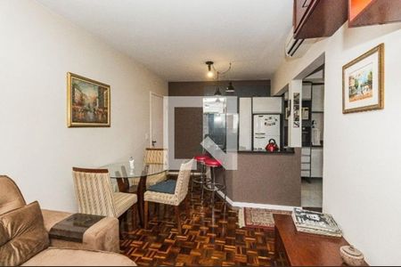 Sala/cozinha de apartamento à venda com 1 quarto, 40m² em São João, Porto Alegre