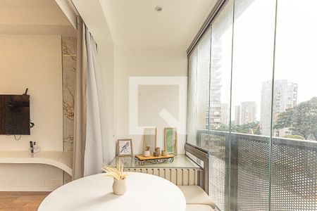 Studio de kitnet/studio para alugar com 1 quarto, 27m² em Indianópolis, São Paulo