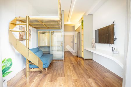 Studio de kitnet/studio para alugar com 1 quarto, 27m² em Indianópolis, São Paulo