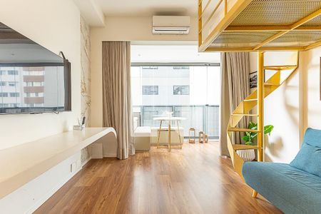 Studio de kitnet/studio para alugar com 1 quarto, 27m² em Indianópolis, São Paulo
