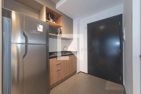 Cozinha de apartamento para alugar com 1 quarto, 26m² em Brooklin, São Paulo