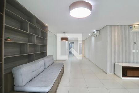 Sala de apartamento para alugar com 3 quartos, 125m² em Barra Funda, Guarujá